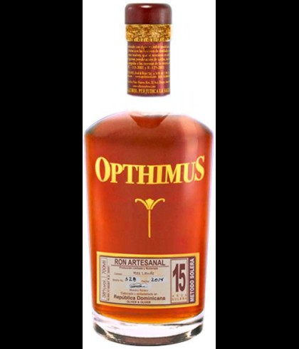 Fles Opthimus 15Y, rum, op voorraad bij slijterij t Bockje in Bathmen