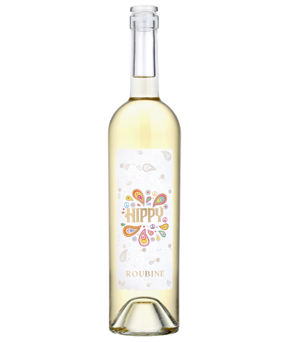 Fles Hippy Roubine Blanc Provence, wijn op voorraad bij slijterij t Bockje in Bathmen