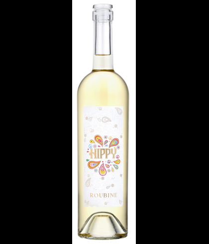 Fles Hippy Roubine Blanc Provence, wijn op voorraad bij slijterij t Bockje in Bathmen