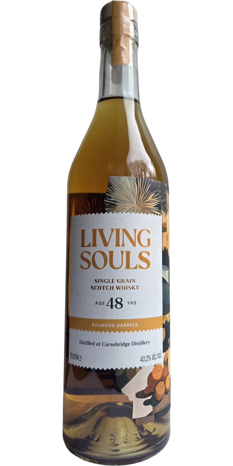 Fles whisky van bottelaar Living Souls, op voorraad bij slijterij t Bockje in Bathmen