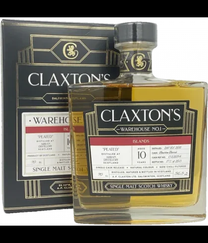 Fles Claxton&rsquo;s Warehouse No.1 Arran 10 Years Old 2011, single malt whisky, op voorraad bij slijterij t Bockje in Bathmen