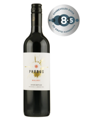 Fles Phebus Malbec Mendoza, wijn op voorraad bij slijterij t Bockje in Bathmen
