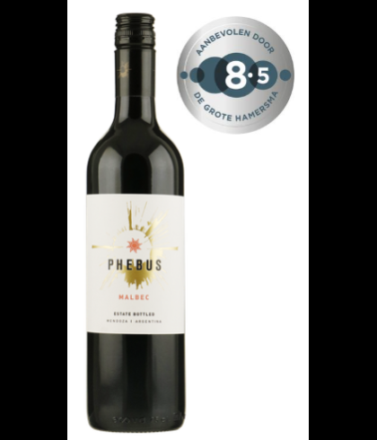 Fles Phebus Malbec Mendoza, wijn op voorraad bij slijterij t Bockje in Bathmen