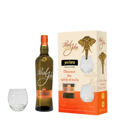 Flasche Paul John Whisky Nirvana Giftpack met 2 glazen, Whisky