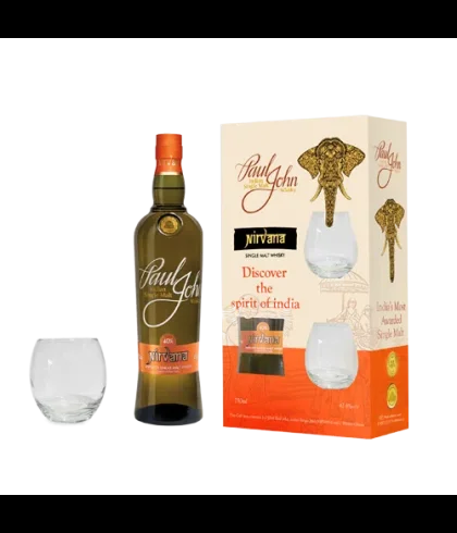 Flasche Paul John Whisky Nirvana Giftpack met 2 glazen, Whisky
