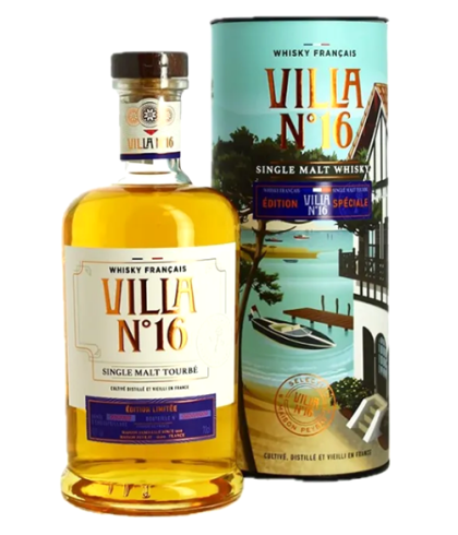 Fles Villa n°16 Tourbé Whisky Français Edition Speciale, whisky, bij slijterij ’t Bockje in Bathmen