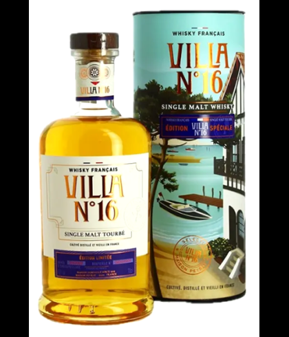Fles Villa n°16 Tourbé Whisky Français Edition Speciale, whisky, bij slijterij ’t Bockje in Bathmen