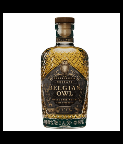 Fles Belgian Owl Intense Single Cask, single malt whisky, op voorraad bij slijterij t Bockje in Bathmen