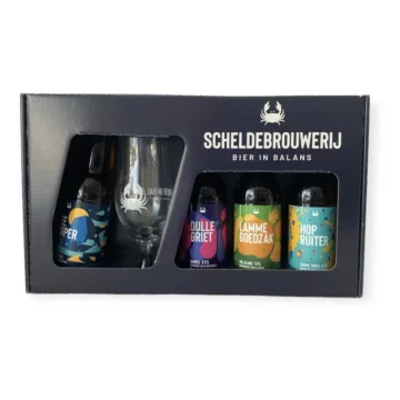 Scheldebrouwerij Giftpack Bier in Balans met Glas