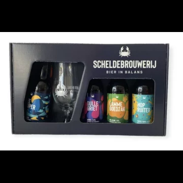 Scheldebrouwerij Giftpack Bier in Balans met Glas