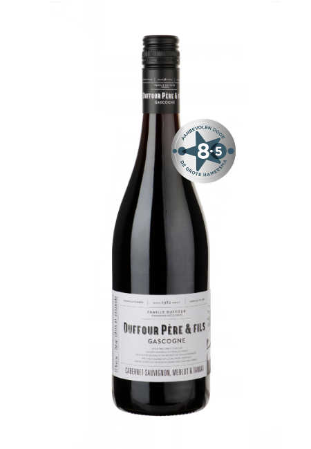 Fles Duffour Père & Fils Côtes de Gascogne Rouge, wijn, op voorraad bij slijterij ’t Bockje in Bathmen
