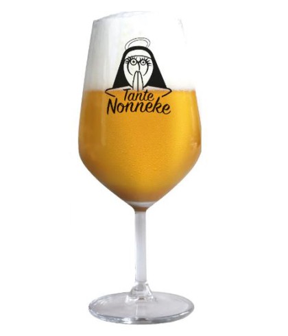 Tante Nonneke Bierglas op Voet, glas bij t Bockje in Bathmen