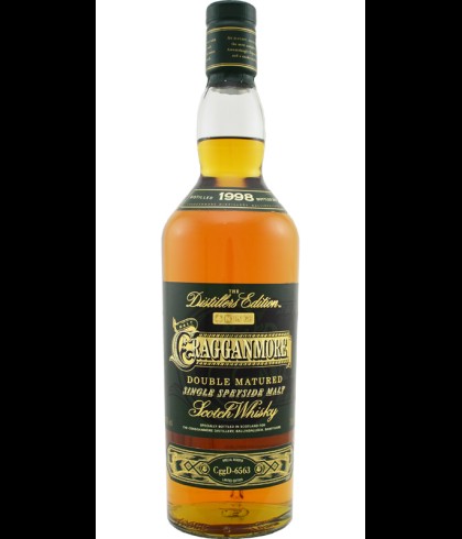 Fles Cragganmore Distillers Edition 1998, single malt whisky, op voorraad bij slijterij t Bockje in Bathmen