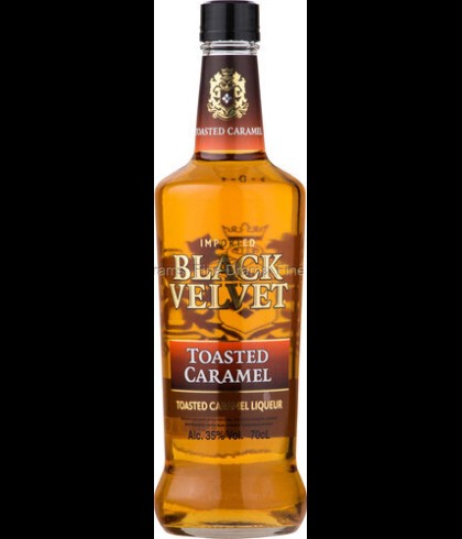 Black Velvet Toasted Caramel Liqueur, op voorraad bij slijterij t Bockje in Bathmen