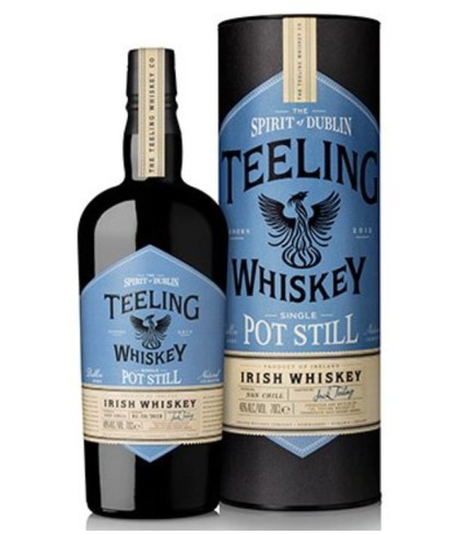 Fles Teeling Single Pot Still, Ierse whiskey uit Dublin, op voorraad bij slijterij t Bockje in Bathmen