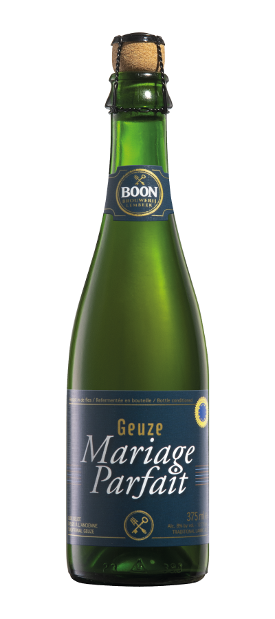 Fles Boon Geuze Mariage Parfait, bier van Boon, op voorraad bij slijterij t Bockje in Bathmen