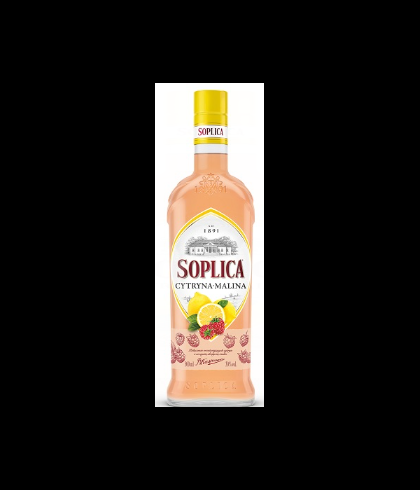 Fles Soplica Cytryna Malina, wodka, op voorraad bij slijterij t Bockje in Bathmen