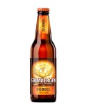 Fles Grimbergen Dubbel, bier, op voorraad bij slijterij ’t Bockje in Bathmen