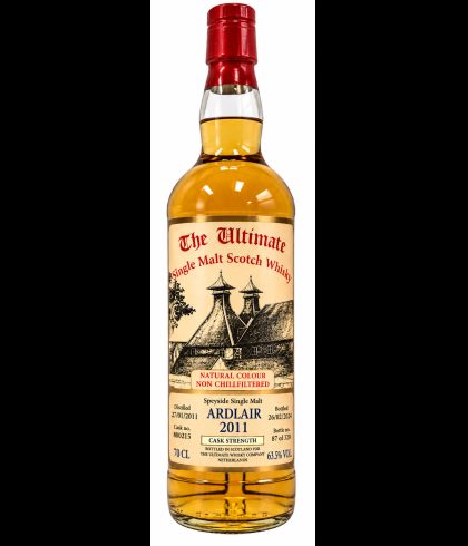 Fles The Ultimate Ardlaird 2011 cask strength 13 years old, whisky, bij slijterij t Bockje in Bathmen