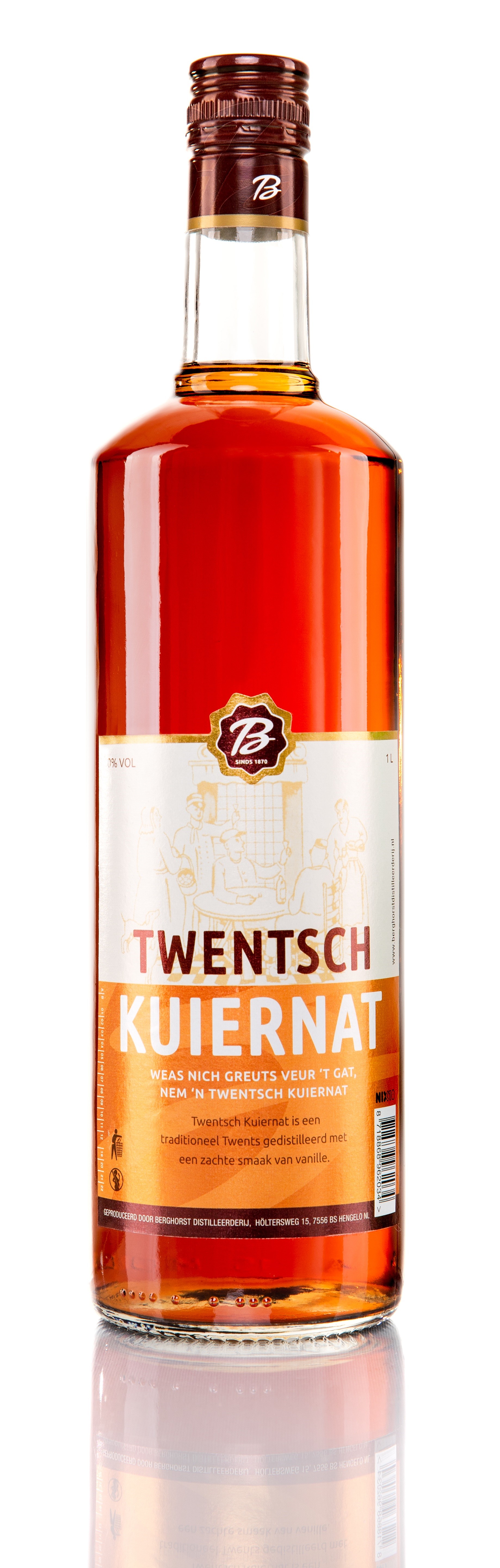 Likeur Twentsch Kuiernat van Twentsch, bij slijterij ’t Bockje in Bathmen