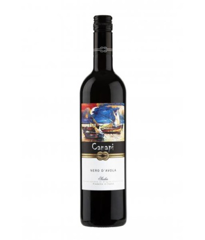Fles Canapi Nero d'Avola Vegan, wijn op voorraad bij slijterij t Bockje in Bathmen