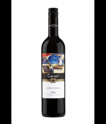 Fles Canapi Nero d'Avola Vegan, wijn op voorraad bij slijterij t Bockje in Bathmen