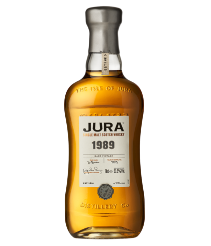 Fles single malt van Jura, op voorraad bij slijterij t Bockje in Bathmen