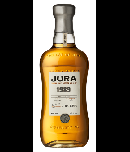 Fles single malt van Jura, op voorraad bij slijterij t Bockje in Bathmen