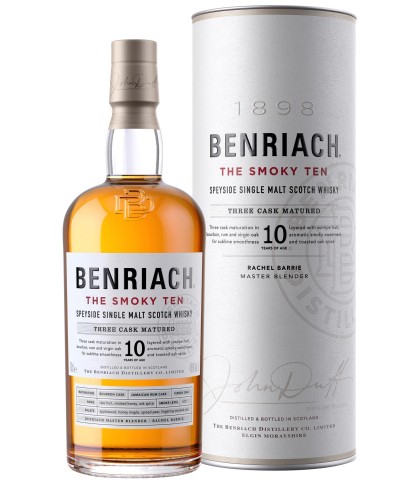 Fles Benriach The Smoky Ten, single malt whisky, op voorraad bij slijterij t Bockje in Bathmen