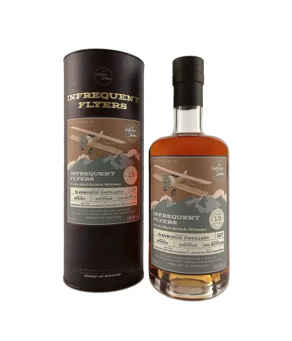 Fles Infrequent Flyers Glenburgie 13 Years Old 2011, single malt whisky, op voorraad bij slijterij t Bockje in Bathmen