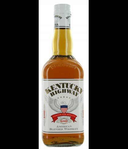 Fles Kentucky Highway Bourbon Whiskey, whisky, op voorraad bij slijterij t Bockje in Bathmen