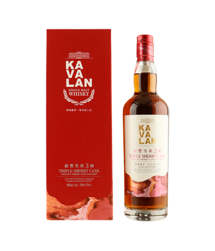 Fles Taiwanese single malt van Kavalan, op voorraad bij slijterij t Bockje in Bathmen