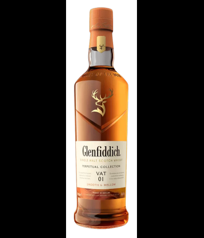 Fles Glenfiddich Perpetual Collection Vat 01, single malt whisky, op voorraad bij slijterij t Bockje in Bathmen