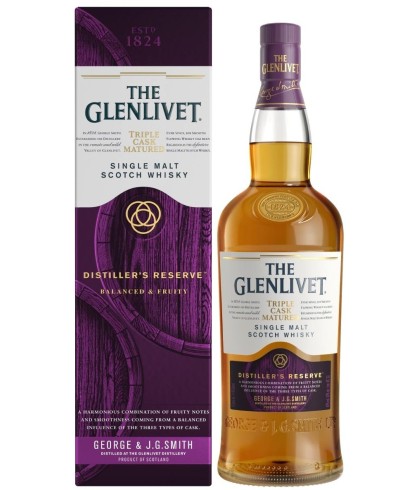 Fles The Glenlivet Distiller’s Reserve, single malt whisky, op voorraad bij slijterij t Bockje in Bathmen