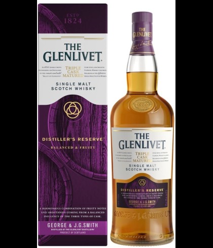 Fles The Glenlivet Distiller’s Reserve, single malt whisky, op voorraad bij slijterij t Bockje in Bathmen
