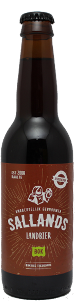 Fles Sallands Landbier Bokkige Theodorus, bier van Sallands, op voorraad bij slijterij ’t Bockje in Bathmen