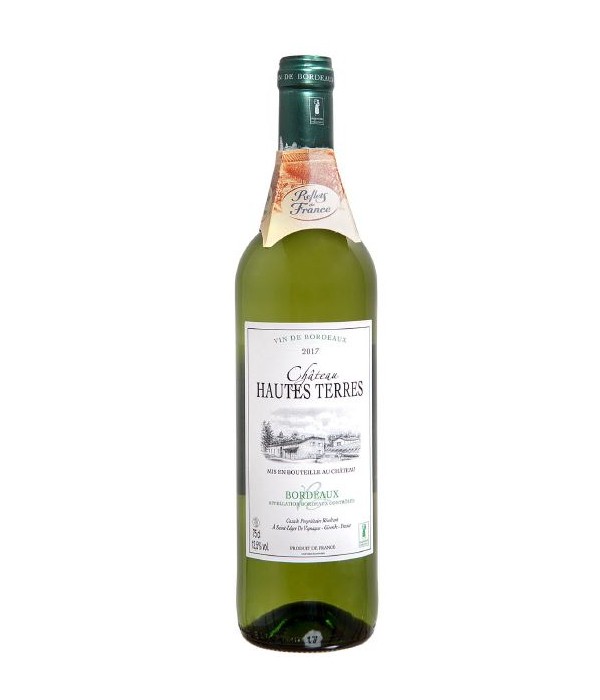 Château Hautes Terres Bordeaux Blanc, wijn bij t Bockje in Bathmen