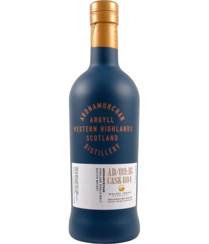 Fles Ardnamurchan AD/09:16 Cask 884, single malt whisky, op voorraad bij slijterij t Bockje in Bathmen