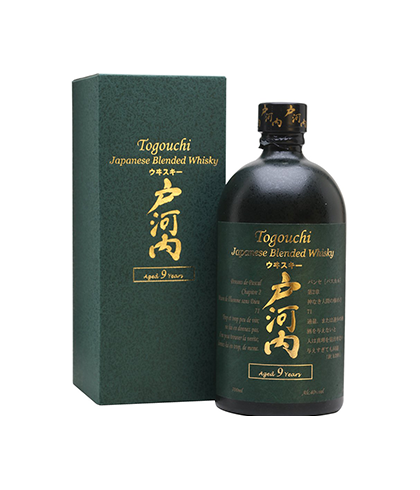 Fles Togouchi 9 Years Old Blended Japanse Whisky, whisky, bij slijterij ’t Bockje in Bathmen