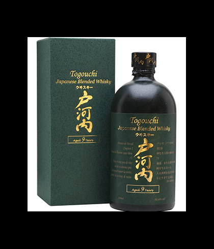 Fles Togouchi 9 Years Old Blended Japanse Whisky, whisky, op voorraad bij slijterij t Bockje in Bathmen