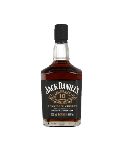 Fles Jack Daniel's 10 Years Ols Batch 5, whisky, op voorraad bij slijterij ’t Bockje in Bathmen