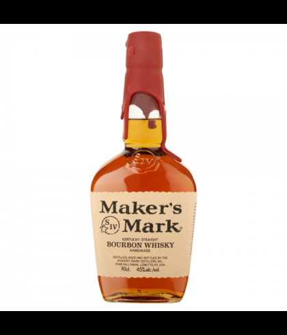 Fles Maker's Mark Bourbon Whisky, whisky, op voorraad bij slijterij ’t Bockje in Bathmen