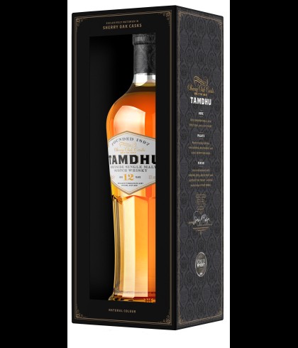 Fles Tamdhu 12 Years Old, Speyside single malt whisky uit Knockando, op voorraad bij slijterij t Bockje in Bathmen