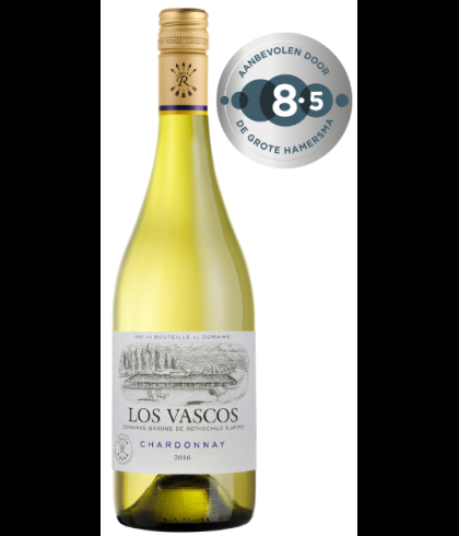 Fles Los Vascos Chardonnay, wijn op voorraad bij slijterij t Bockje in Bathmen