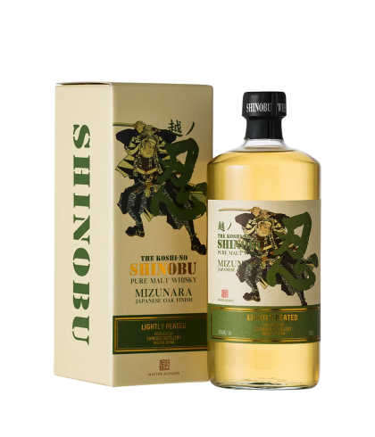 Fles Shinobu The Koshi-No, whisky, bij slijterij t Bockje in Bathmen