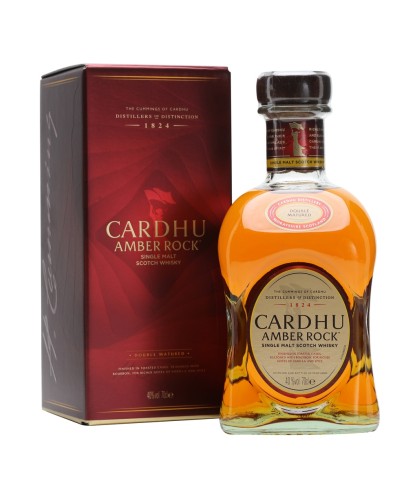 Fles Cardhu Amber Rock, single malt whisky, op voorraad bij slijterij t Bockje in Bathmen