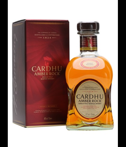 Fles Cardhu Amber Rock, single malt whisky, op voorraad bij slijterij t Bockje in Bathmen