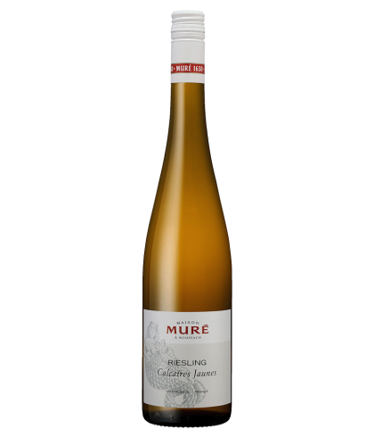 Fles Muré Riesling 'Calcaires Jaunes', wijn op voorraad bij slijterij t Bockje in Bathmen