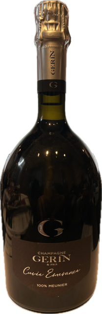 Fles Champagne Gerin Cuvée Emerance, wijn, op voorraad bij slijterij ’t Bockje in Bathmen
