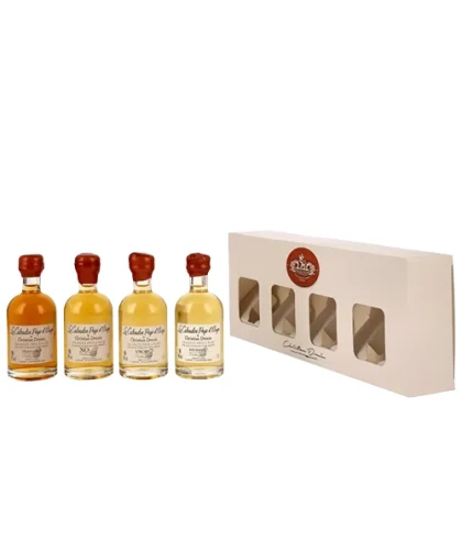 Geschenk Cristian Drouin Calvados Tasting Set 4x 5cl, bij slijterij ’t Bockje in Bathmen